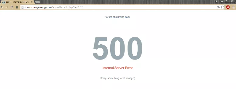 Что такое ошибка 500 Internal Server Error